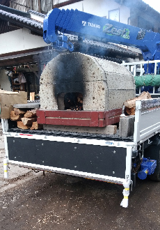 大谷石のピザ窯レンタルサービス