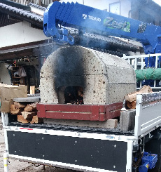 大谷石のピザ窯レンタルサービス