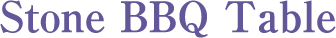 Stone BBQ Table